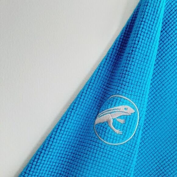 FIRST ASCENT Sweatshirt Waffle Texture Sweater Top Blue Sz XL - Picture 6 of 8